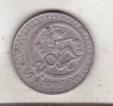 bnk mnd Mexic 20 pesos 1982 vf