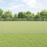 VidaXL St&acirc;lpi pentru Gard 11 buc U-Channel 80 cm Oțel Galvanizat