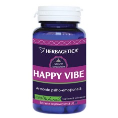 Supliment Alimentar Happy Vibe Herbagetica, 60 capsule
