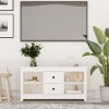 VidaXL Comodă TV, alb, 103x36,5x52 cm, lemn masiv de pin 814570