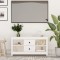 vidaXL Comodă TV, alb, 103x36,5x52 cm, lemn masiv de pin 814570