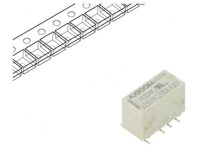 Releu Electromagnetic DPDT 3VDC 2A SMT foto