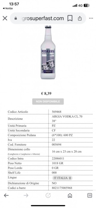 Vodca Moskavia clasic