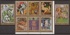 AJMAN PICTURA NUD ( serie dantelata ) MNH foto