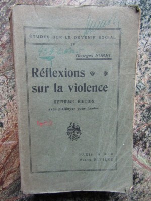 Reflexions sur la violence / Georges Sorel foto