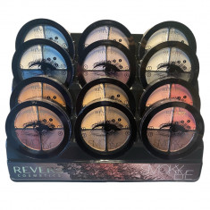 Fard de pleoape Smoky Eyes, Revers, set de 12 bucati combinate, sidefate