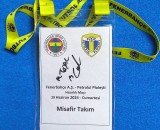 Acreditare meci fotbal-(semnatura Mehmet Topal) FENERBAHCE ISTANBUL - FC PETROLUL PLOIESTI (amical Turcia 29.06.2024)