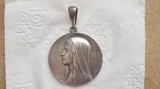 Medalie religioasa Escudero Maria Virgin de Lourdes Bz Ag RARA, Europa
