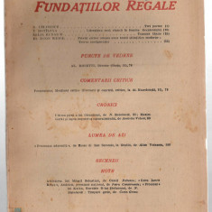 Revista Fundatiilor Regale mai/1947 G. Calinescu T. Motileva E. Weigl L. Rudascu