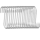 Cumpara ieftin Set 20 carlige pentru suspendat carnea, tip S, otel inoxidabil, 15 cm