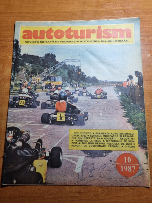 autoturism octombrie 1987-dacia 1300,skoda 781,vw golf,formula 1