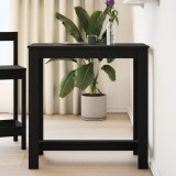 Masă de bar vidaXL Neagră din Stejar 102x50x103,5 cm din Lemn Stratificat