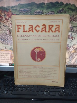 Flacăra Literară, Artistică, Socială, anul VII No. 38, 22 septembrie 1922, Perpessicius, Marius Bunescu, George Bacovia, N.N. Beldiceanu, 103 foto