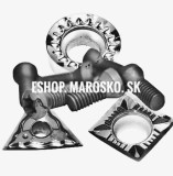 Dinți de Schimb MANPA TOOLS &ndash; Triunghiulari și Pătrați (Vidia) + Șuruburi Fixare, Alege varianta dintilor 3 buc. - Dinți Triunghiulari - 5mm