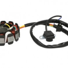 (alternator stator; 11 coils; 5 cables with impulse generator; stator diameter 88 mm.) GY6-125; GY6-150 compatibil: CHIŃSKI SKUTER/MOPED/MOTOROWER/ATV