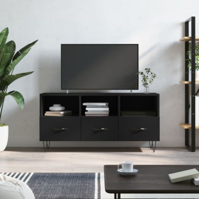 vidaXL Dulap TV, negru, 102x36x50 cm, lemn prelucrat 829029 foto