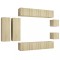 Set dulapuri TV, 8 piese, stejar sonoma, lemn prelucrat