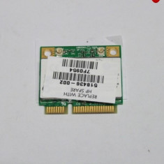 Placa de retea wireless HP 802.11B/G/N WLAN HF MiniCard - 518436-002