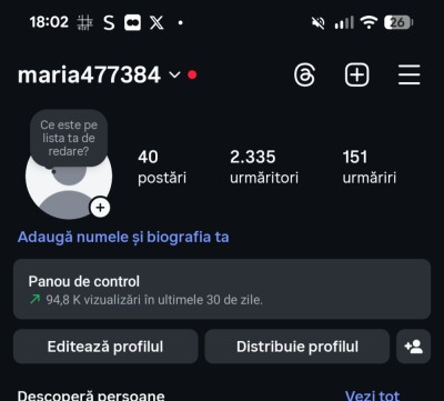 V&amp;acirc;nd cont de Instagram 2k foto