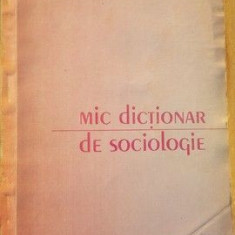 Mic dictionar de sociologie- Lisette Coanda, Florin Curta