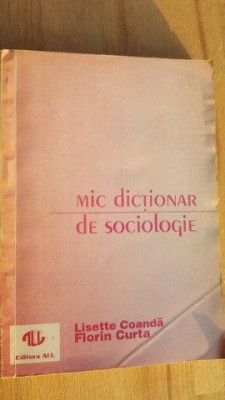 Mic dictionar de sociologie- Lisette Coanda, Florin Curta foto