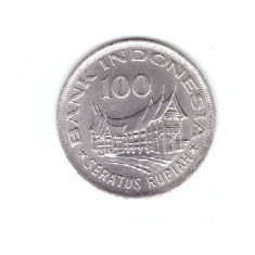 Moneda Indonezia 100 rupiah 1978, stare foarte buna, curata