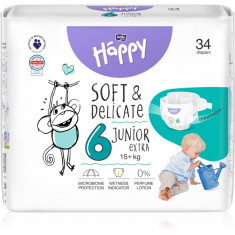 BELLA Baby Happy Soft&Delicate Size 6 Junior Extra scutece de unică folosință 15+ kg 34 buc