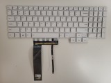 Tastatura Laptop, Lenovo, Legion 5 15IAH7 Type 82RC, iluminata, alba, layout US