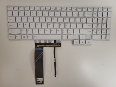Tastatura Laptop, Lenovo, Legion 5 Pro 16ARH7 Type 82RY, iluminata, alba, layout US foto