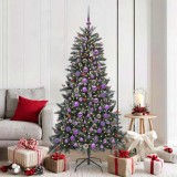 VidaXL Brad de Crăciun artificial cu 300 LED Verde 99 x 99 x 180 cm 3395886