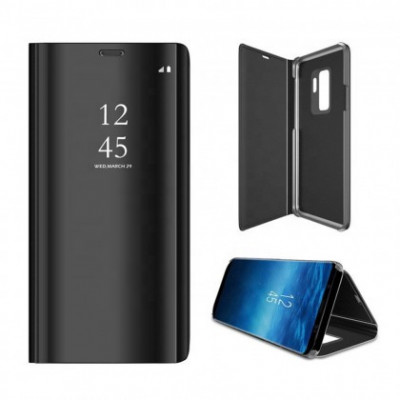 Husa Flip Carte CLEAR VIEW Samsung J415 Galaxy J4 Plus / J6 Plus Negru foto