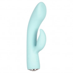 Vibrator Iepuras Pave Marylin, 7 Moduri Stimulatoare + 5 Viteze, Silicon, USB, Albastru, 18 cm