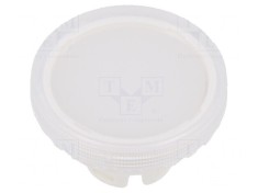 Lentila Transparenta Plastic pentru Buton 22mm foto