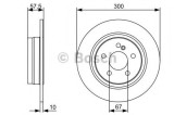Disc frana MERCEDES C-CLASS T-Model (S204) (2007 - 2014) BOSCH 0 986 479 410
