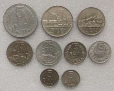 LOT SET complet 9 RSR 5 15 25 bani 1966 1975 1982 1 leu 3 lei 1966 5 lei 1978 ** foto