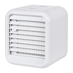 Mini aparat de aer conditionat Teesa, 8 W, 3 viteze, 7 x LED, 450 ml, USB, portabil, Alb foto