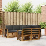 Cumpara ieftin Set de canapele de exterior 7 buc. 7-Locuri Natural si Antracit