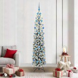 VidaXL Brad de Crăciun artificial Verde 210 cm PVC și oțel și plastic 3395038