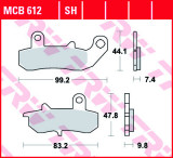 Cumpara ieftin Set placute frana TRW MCB612 - Suzuki DR 650 R (92-94) - DR 650 RE (94-95) - DR 650 REU (94-95) - DR 650 RS (90-91) - DR-Z 800