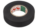 Bandă textilă neagră 19mm x 30m