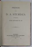 PRINOS LUI D.A STURDZA LA IMPLINIREA CELOR SAPTE - ZECI DE ANI , 1903