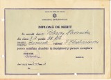 QW13 11 - 1955 - diploma - clasa 5 - Scoala 95 fete raionul T Vladimirescu