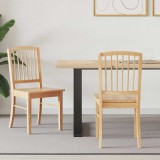 vidaXL Scaune de dining 2 pcs natural 50 x 52,5 x 91 cm 42020450