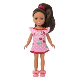 BARBIE PAPUSA CHELSEA BLONDA CU ROCHITA ROZ CU BULINE