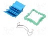 Radiator extrudat, aluminiu, 19mm x 19mm, albastru, Advanced Thermal Solutions - ATS-50190B-C1-R0