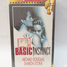 Caseta video VHS originala film - Basic Instinct - sigilata - limba italiana