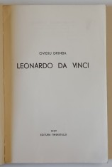 LEONARDO DA VINCI de OVIDIU DRIMBA , COLECTIA &amp;#039; OAMENI DE SEAMA &amp;#039; , 1957 foto