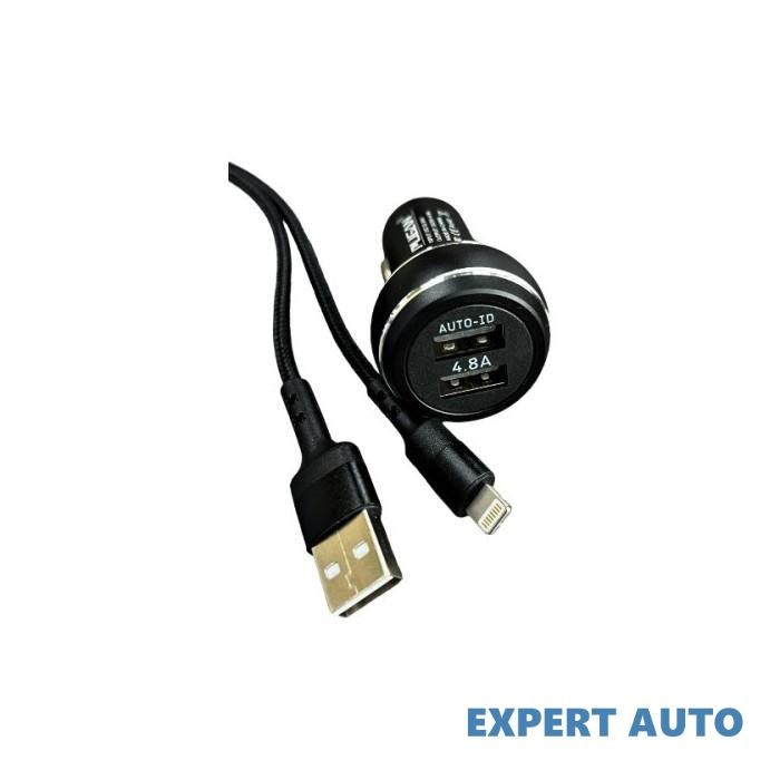 Incarcator auto 4.8a cu cablu tip lightning 12-24v cod: pg-260i premium Alta marca Alt model #7