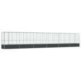 Cumpara ieftin Voliera Pasari Argintie cu Extensie Otel Galvanizat 1250x107x212cm Cusca Papagali, Perusi, Animale Mici