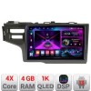 Navigatie Honda Fit 2014-2019 Android radio gps internet 4+64 InCell Display 1K Kit-fit-14+EDT-E209-RK CarStore Technology